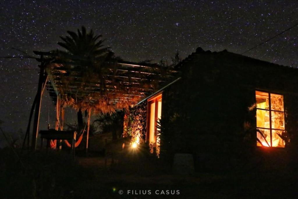 Casita En El Campo Con Vista Al Oceano Tijarafe Exterior foto